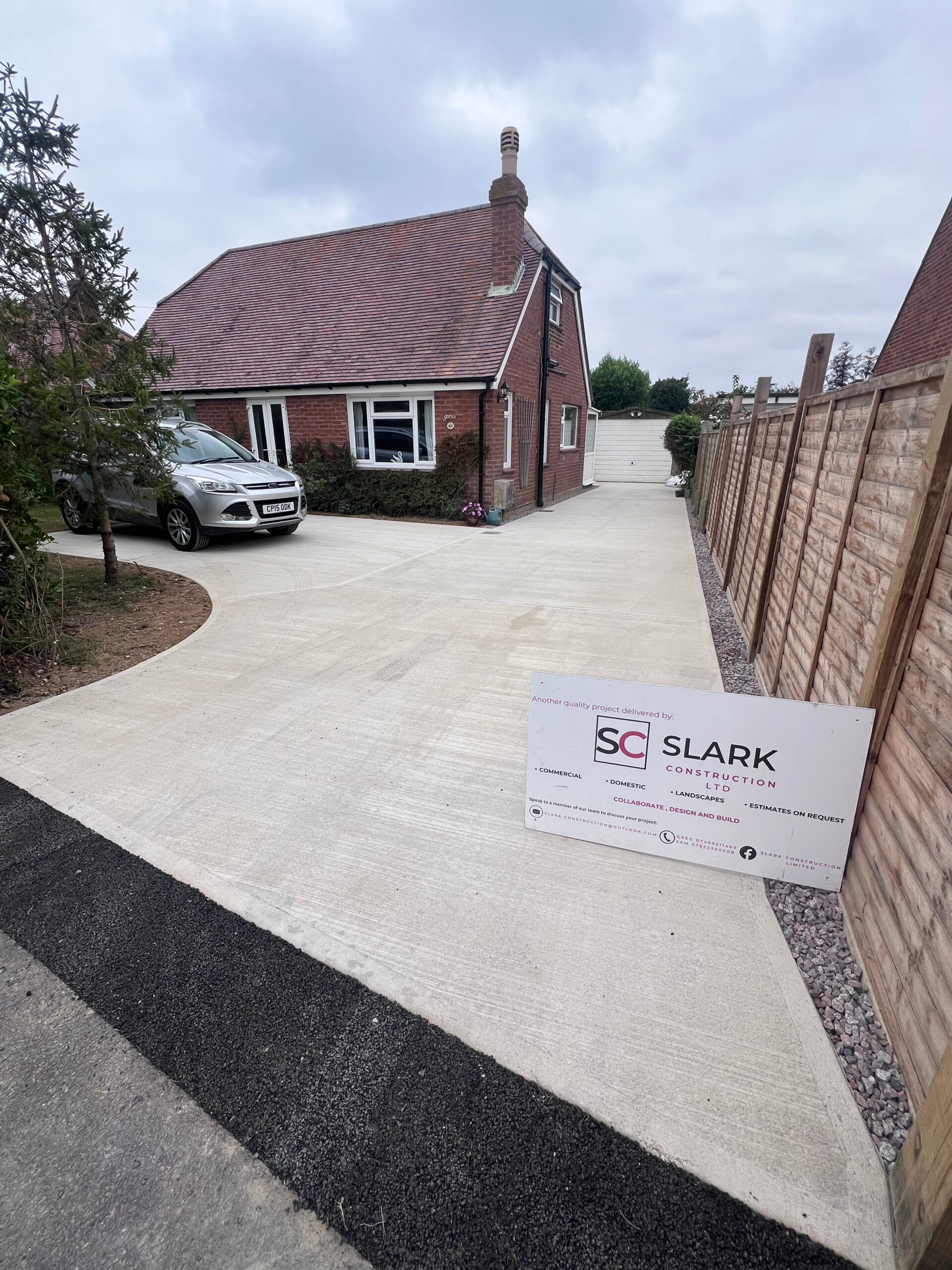 Driveway Completed by Slark Construction