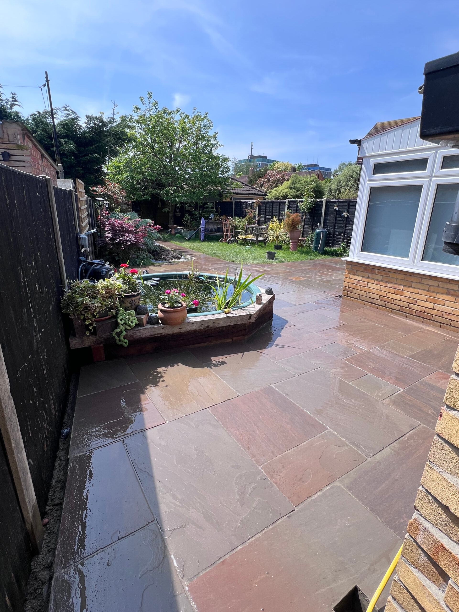 Patio Completed by Slark Construction